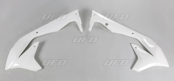 UFO OSŁONY CHŁODNICY KAWASAKI KXF 450 '16-'17 KOLOR BIAŁY