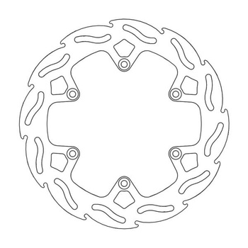 MOTO-MASTER TARCZA HAMULCOWA TYŁ FACTORY KTM, Husaberg 220 MM - 4,4MM GRUBOŚCI (NG141; NG129)