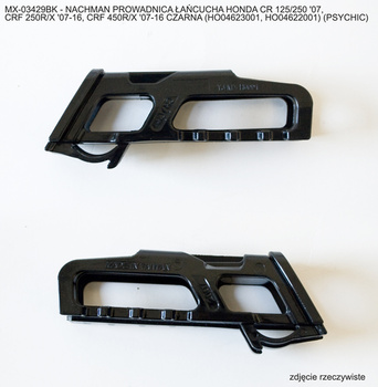 PSYCHIC PROWADNICA ŁAŃCUCHA HONDA CR 125/250 '07, CRF 250R/X '07-16, CRF 450R/X '07-16 CZARNA (HO04623001, HO04622001)