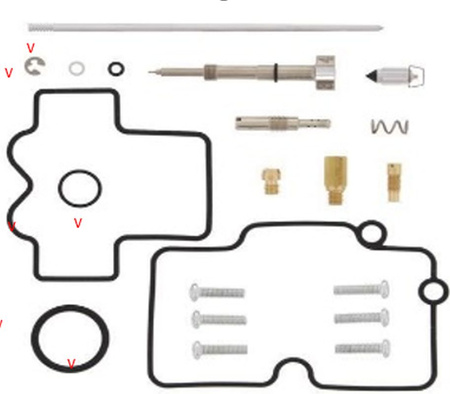 BEARING WORX ZESTAW NAPRAWCZY GAŹNIKA SUZUKI RMZ 250 '04-'06 (26-1490)