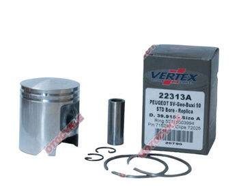 VERTEX TŁOK PEUGEOT SV, BUXY, ELYSEO, TREKKER 50 (39,925MM) (PIERŚCIENIE 52715003994 X 2 SZT.)