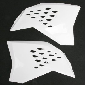 UFO OSŁONY CHŁODNICY KTM SX-SXF-EXC '09-'10 KOLOR BIAŁY = KT03095041 - WYCOFANE Z OFERTY - WYPRZEDAŻ