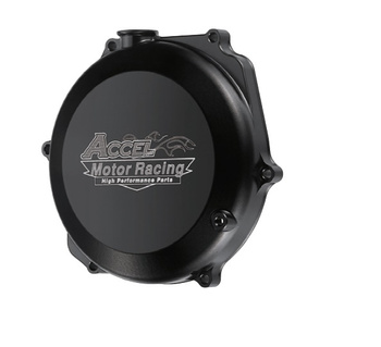 ACCEL POKRYWA SPRZĘGŁA ALUMINIOWA (Z USZCZELKĄ) SUZUKI RMZ 450 '08-'16 KOLOR CZARNY