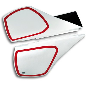 UFO BOCZKI POD SIEDZENIE YAMAHA TT 600 '84-'92 KOLOR BIAŁY (KPL)