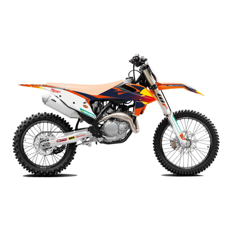 BLACKBIRD KOMPLET NAKLEJEK (OKLEIN) KTM SX/SX-F '19-'22, EXC/EXC-F '20-'23 REPLICA KTM FACTORY MXGP KTM KOLOR POMARAŃCZOWY CZARNY