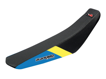 BLACKBIRD POKROWIEC / POSZYCIE NA SIEDZENIE HUSABERG FE/FS '13-'14 DREAM 4 KOLOR CZARNY NIEBIESKI ŻÓŁTY