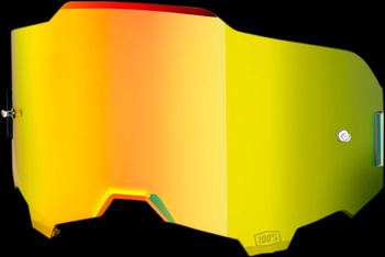 100 PROCENT ARMEGA REPLACEMENT LENS GOLD MIRROR, SZYBA/SZYBKA/SZYBKA DO GOGLI ARMEGA KOLOR ZŁOTE LUSTRO STARY KOD: 51040-009-02