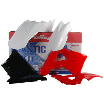 POLISPORT WYPRZEDAŻ KOMPLET PLASTIKÓW GAS GAS EC/EC-E 125 '11; EC/EC-E 200 '11; EC/EC-E 250 '11; EC-EC-E 300 '11 EC/EC-F '11 KOLOR BIAŁO CZARNO CZERWONY