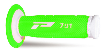 PROGRIP MANETKI PG791 OFF ROAD (22+25MM, DŁ.115MM) KOLOR BIAŁY / ZIELONY FLUO (DWUSKŁADNIKOWE) (791-241) (PG791WH/GRF)