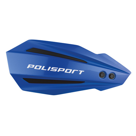 POLISPORT OFERTA SPECJALNA OSŁONY RĄK (HANDBARY) MODEL BULLIT Z UNIWERSALNYM ZESTAWEM MONTAŻOWYM 22/28 KTM KOLOR NIEBIESKIE (OPAKOWANIE ZASTĘPCZE)