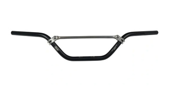 ACCEL KIEROWNICA ALUMINIOWA Z POPRZECZKĄ (22,2MM) ATV NISKA KOLOR CZARNY (SZER. 770MM, WYS. 130MM)