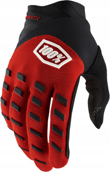 100 PROCENT RĘKAWICE CROSS/ENDURO MODEL AIRMATIC RED/BLACK KOLOR CZERWONY/CZARNY ROZMIAR M