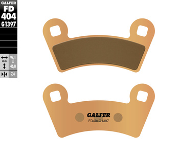 GALFER KLOCKI HAMULCOWE KH456 SPIEK METALICZNY (ZŁOTE) ATV POLARIS PRZÓD