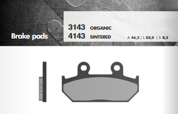 BRENTA KLOCKI HAMULCOWE KH124/2 CAGIVA/HONDA PRZÓD (FT 3143)