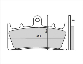 BRENTA KLOCKI HAMULCOWE KH188 (ORGANIC)