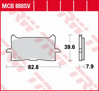 TRW ZF KLOCKI HAMULCOWE KH679 SINTER ROAD/TRACK HONDA CB 300R/650R, CBR 600R '18-, CRF 1000/1100 AFRICA TWIN '15-, PRZÓD