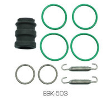 ACCEL ZESTAW USZCZELNIEŃ WYDECHU 2T (SPRĘŻYNY, ORINGI I TULEJA GUMOWA) KTM 125/150/200 '00-'10, HUSQVARNA TC/TE 125 '14-, TE 150 '17-,