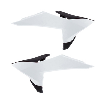 POLISPORT OSŁONY CHŁODNICY (KOMPLET) KTM SX/SXF/XC/XC-F 125/150/250/350/450 '25-'26; EXC/EXC-F/XC-W 125/150/250/350/450 '26 KOLOR BIAŁY