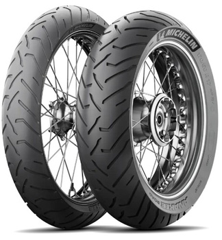 MICHELIN KOMPLET OPON (CAI659259/24) 90/90-21 M/C 54V ANAKEE ROAD TL/TT PRZÓD DOT 2024 + (CAI064845/23) 150/70R18 M/C 70V ANAKEE ROAD TL/TT TYŁ DOT 2023 + SET LATARKA + SCYZORYK