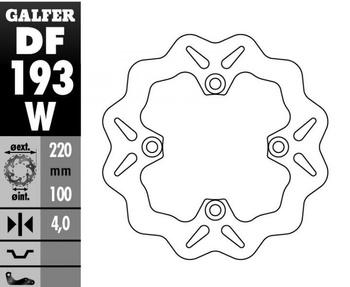 GALFER TARCZA HAMULCOWA TYŁ KAWASAKI ZX 6R (98-07), ER6, Z 750