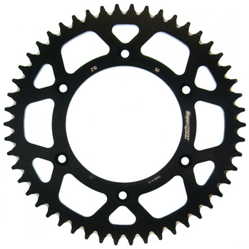 SUPERSPROX ZĘBATKA TYLNA ALUMINIOWA 7075-T6 (ERGAL) 289 50 HONDA CR/CRF/XR '83-'16 (JTR210.50) KOLOR CZARNY
