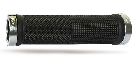 PROGRIP MANETKI PG999 ATV / JET SKI / MTB (22+22MM, DŁ. 120MM) KOLOR CZARNY ZE SREBRNĄ BLOKADĄ LOCK-ON (999-319)