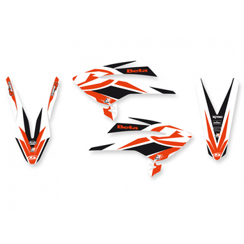 BLACKBIRD KOMPLET NAKLEJEK (OKLEIN) BETA RR 4T '05-'09 DREAM 4 KOLOR CZERWONY CZARNY BIAŁY