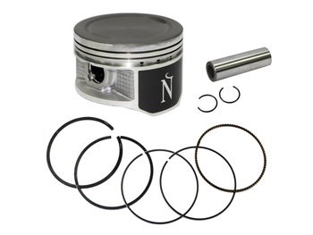 NAMURA TŁOK HONDA TRX 250 TE/TM FOURTRAX RECON '02-'24, TRX 250 EX '01-'08, TRX 250 X '09-'24 (69,45MM=+1,00MM) (NA-10025-4) (Z WYCIĘCIEM NA ZAWORY - DENKO WKLĘSŁE) (PIERŚCIENIE NA-10025-4R)