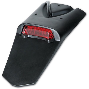 UFO PRZEDŁUŻENIE ( DOKŁADKA ) BŁOTNIKA TYŁ Z LAMPKĄ LED I MIEJSCEM NA TABLICĘ REJESTRACYJNĄ KOLOR CZARNY (HOMOLOGOWANY)