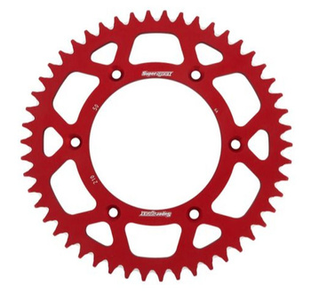 SUPERSPROX ZĘBATKA TYLNA ALUMINIOWA 7075-T6 (ERGAL) 289 48 HONDA CR/CRF '83-'16 (JTR210.48) KOLOR CZERWONY
