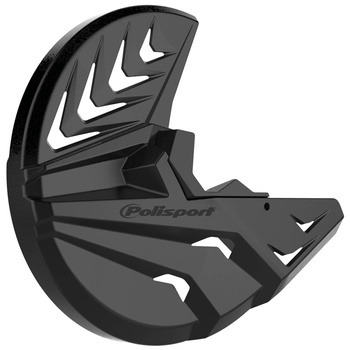 POLISPORT PROMOCJA OSŁONA TARCZY HAMULCOWEJ PRZÓD (Z OSŁONĄ DOLNEJ CZĘŚCI AMORTYZATORA W ZESTAWIE KOMPLET NA OBIE STRONY) YAMAHA YZ 125/250 '08-'23; YZ 250F '08-23'; YZ 450F '08-'23 KOLOR CZARNY