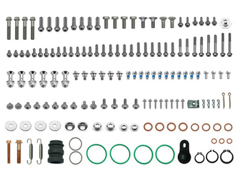 PSYCHIC 2025/01 KOMPLET ŚRUB, NAKRETEK, PODKŁADEK I TULEJEK DO MONTAŻU PLASTIKÓW KTM SX / XC 85 / 125 / 150 '02-'24, HUSQVARNA TC / TE / TX 125 '14-'24, TE 150 '17-'24, GAS GAS MC 125 / 150 '21-'24