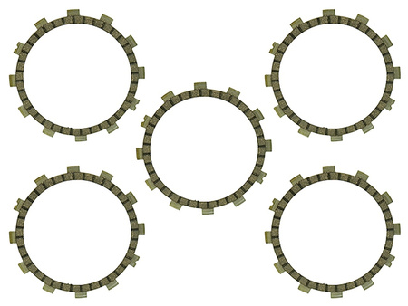 PSYCHIC TARCZE SPRZĘGŁOWE YAMAHA SR 250`94-00 (5 TARCZ) (EBS2261)