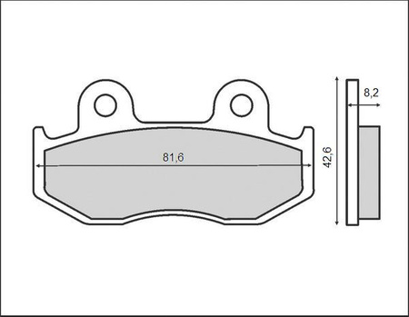 BRENTA KLOCKI HAMULCOWE KH323/2 (ORGANIC)