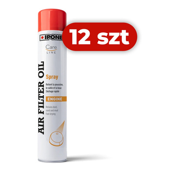 IPONE SPRAY AIR FILTER OIL PŁYN (OLEJ) DO NASĄCZANIA FILTRÓW POWIETRZA W SPRAY'U 750ML (CARELINE) (12) KARTON 12 SZTUK