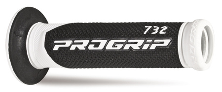 PROGRIP MANETKI PG732 ROAD (22+25MM, DŁ.125MM) KOLOR BIAŁY/CZARNY (DWUSKŁADNIKOWE) (732-137)