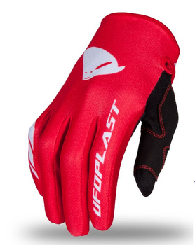 UFO RĘKAWICE SKILL JUNIOR CROSS / MTB / E-BIKE KOLOR CZERWONY ROZMIAR XL - KOLEKCJA 2024