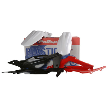 POLISPORT KOMPLET PLASTIKÓW HUSQVARNA TC/FE '08 KOLOR BIAŁO CZARNO CZERWONY OEM