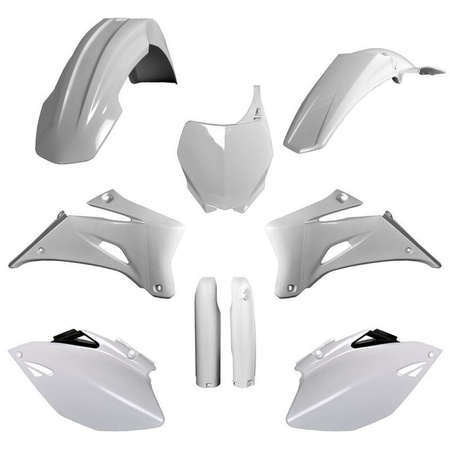 POLISPORT KOMPLET PLASTIKÓW (FULL KIT) YAMAHA YZ 250F '08-'09; YZ 450F '08-'09 W ZESTAWIE TABLICA PRZEDNIA (8658100001) I OSŁONY AMORTYZARORÓW (8351400001) KOLOR BIAŁY