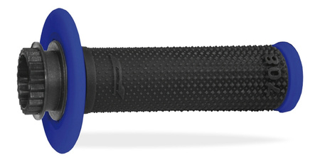 PROGRIP MANETKI PG708 OFF ROAD Z BLOKADĄ SCS LOCK-ON + 6 ADAPTERÓW ROLGAZU (22+25MM) KOLOR CZARNY NIEBIESKI DWUSKŁADNIKOWE (708-150)