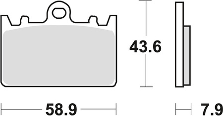 TRW ZF KLOCKI HAMULCOWE KH180 ORGANIC KAWASAKI ZXR 400L 91-03, PRZÓD (PROMOCJA)