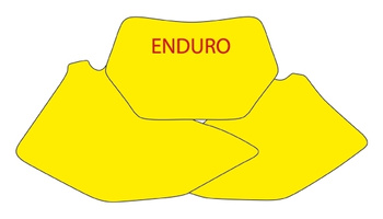 BLACKBIRD WYPRZEDAŻ KOMPLET NAKLEJEK (OKLEIN) POD NUMERY STARTOWE YAMAHA WR 250F '07-'14, WR 450F '07-'11