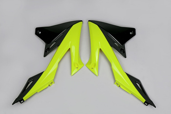 UFO OSŁONY CHŁODNICY SUZUKI RMZ 250 '19-'23, RMZ 450 '18-'23 KOLOR ŻÓŁTY FLUO