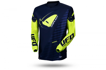 UFO KOSZULKA KIMURA CROSS DZIECIĘCA / JUNIOR / KID KOLOR NIEBIESKI/ŻÓŁTY FLUO ROZMIAR S - OFERTA SPECJALNA