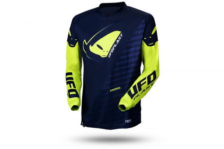 UFO KOSZULKA KIMURA CROSS DZIECIĘCA / JUNIOR / KID KOLOR NIEBIESKI/ŻÓŁTY FLUO ROZMIAR XXXXXS - OFERTA SPECJALNA