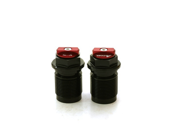 ACCEL KOREK DOLNY AMORTYZATORA PRZEDNIEGO Z REGULACJĄ HONDA CRF 450R 09-14; YAMAHA YZ 125/250/X '08-20, YZF 250/450/X '08-20, WRF 250 '15-20, WRF 450 '12-20; KAWASAKI KXF 450 '08-14, SUZUKI RMZ 250 '19 KOLOR CZERWONY (KPL.-2SZT.) - PROMOCJA