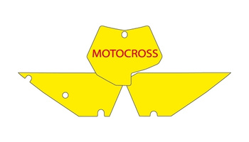 BLACKBIRD WYPRZEDAŻ KOMPLET NAKLEJEK (OKLEIN) POD NUMERY STARTOWE KTM SX/SXF '07-'10