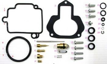 BEARING WORX ZESTAW NAPRAWCZY GAŹNIKA YAMAHA YFM 400 KODIAK '96-'98 (26-1370)