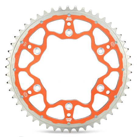 MOTO-MASTER ZĘBATKA TYLNA DUAL RING (STALOWO-ALUMINIOWA) 4486 49 (448649) KTM SX 85 '04-'18, 105 XC '07-'11 KOLOR POMARAŃCZOWY (JTR895.49) (ŁAŃC. 428)