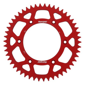 SUPERSPROX ZĘBATKA TYLNA ALUMINIOWA 7075-T6 (ERGAL) 289 50 HONDA CR/CRF/XR '83-'16 (JTR210.50) KOLOR CZERWONY